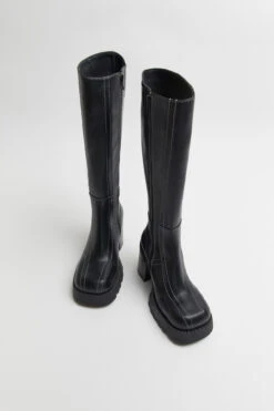 Miista Dulce Black Tall Boots -Shoes Promotion Shop E8 dulce black tall boots 04