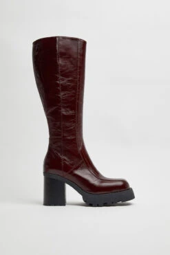 Miista Dulce Burgundy Tall Boots