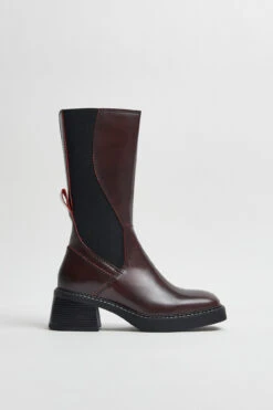 Miista Flabia Burgundy Boots -Shoes Promotion Shop E8 flabia burgundy boots 01