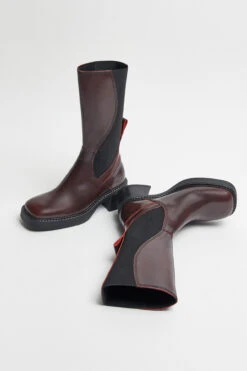 Miista Flabia Burgundy Boots -Shoes Promotion Shop E8 flabia burgundy boots 02