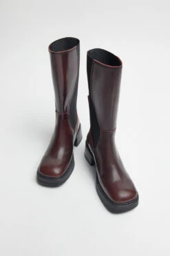 Miista Flabia Burgundy Boots -Shoes Promotion Shop E8 flabia burgundy boots 04