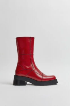 Miista Heya Red Boots -Shoes Promotion Shop E8 heya red boots 01
