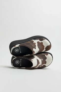 Miista Kristi Cow Print Mules -Shoes Promotion Shop E8 kristi cow print mules 03