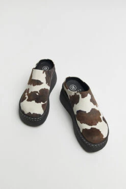 Miista Kristi Cow Print Mules -Shoes Promotion Shop E8 kristi cow print mules 04