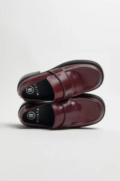 Miista Lib Burgundy Loafers -Shoes Promotion Shop E8 lib burgundy loafers 03