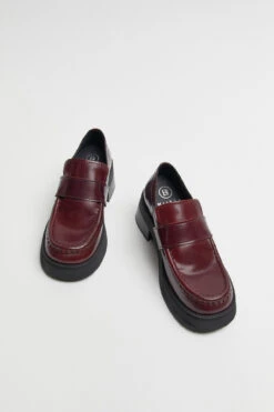 Miista Lib Burgundy Loafers -Shoes Promotion Shop E8 lib burgundy loafers 04