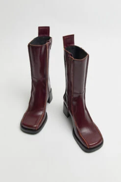Miista Mariela Burgundy Boots -Shoes Promotion Shop E8 mariela burgundy boots 04