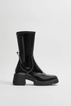 Miista Viken Black Patent Boots -Shoes Promotion Shop E8 viken black patent boots 01
