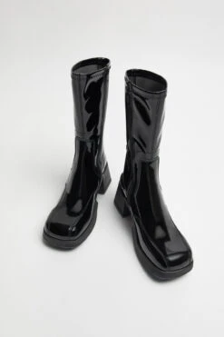 Miista Viken Black Patent Boots -Shoes Promotion Shop E8 viken black patent boots 04