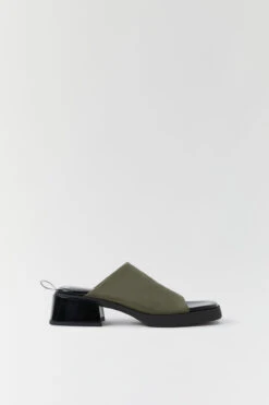 Miista Zooey Khaki Mules -Shoes Promotion Shop E8 zooey khaki mules 01