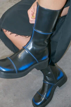 Miista Dahlia Blue Boots -Shoes Promotion Shop EC E8 dahlia black blue boots 03