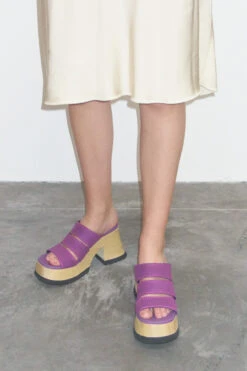 Miista Deanne Purple Mules