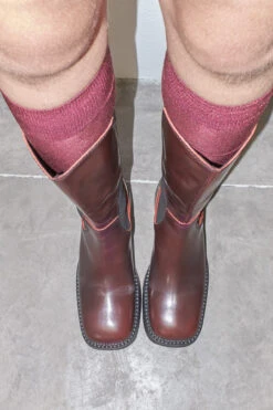 Miista Flabia Burgundy Boots -Shoes Promotion Shop EC E8 flabia burgundy boots 04