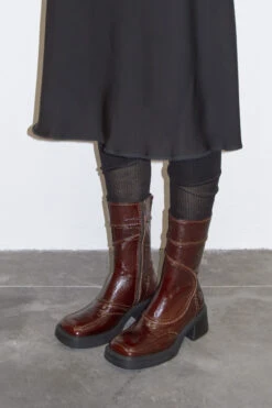 Miista Malene Burgundy Ankle Boots
