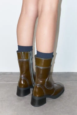 Miista Malene Khaki Ankle Boots 14 Miista Malene Khaki Ankle Boots -Shoes Promotion Shop EC E8 malene khaki ankle boots 03