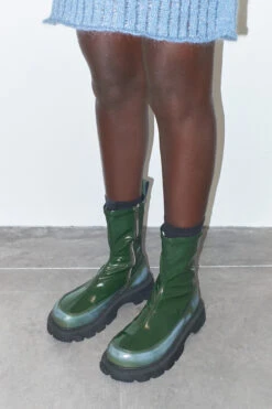 Miista Rosario Green Ankle Boots