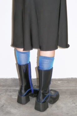 Miista Mieko Blue Boots -Shoes Promotion Shop EC meiko blue black 03