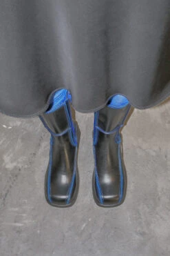 Miista Mieko Blue Boots -Shoes Promotion Shop EC meiko blue black 04