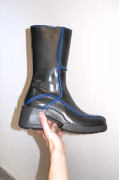 Miista Mieko Blue Boots -Shoes Promotion Shop EC meiko blue black 05