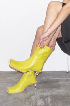 Miista Brenda Yellow Ankle Boots -Shoes Promotion Shop EC miista brenda yellow 04