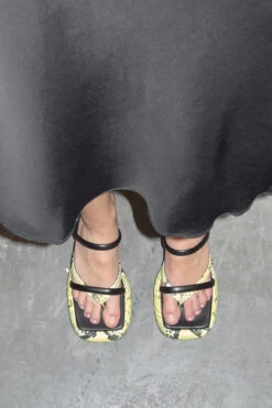 Miista Delphine Yellow Sandals