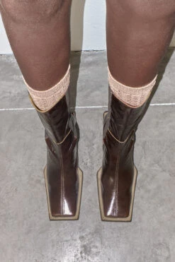 Miista Minnie Brown Boots -Shoes Promotion Shop EC miista minnie french roast crack boots 04