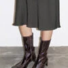 Miista Miwa Brown Patent Boots -Shoes Promotion Shop EC miwa brown 01