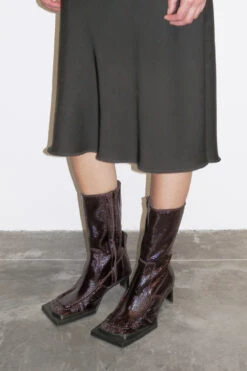 Miista Miwa Brown Patent Boots