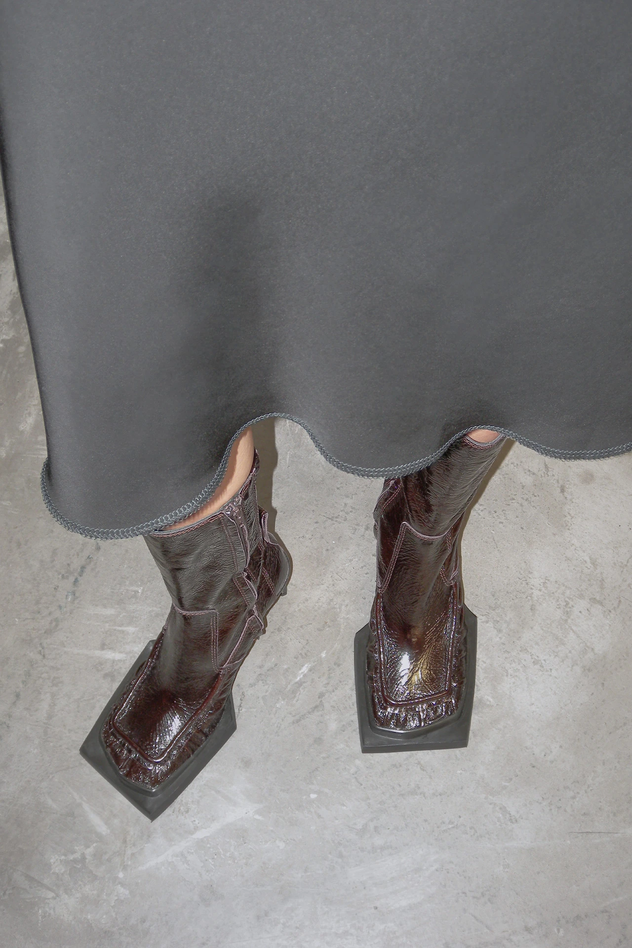 Miista Miwa Brown Patent Boots 6 Miista Miwa Brown Patent Boots - Image 4