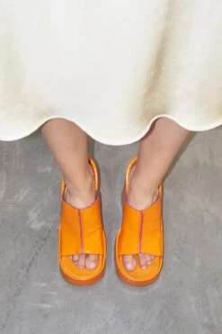 Miista Rhea Orange Mule Sandals -Shoes Promotion Shop EC rhea orange 04