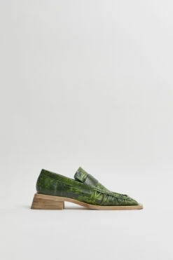 Miista Airi Green Loafers -Shoes Promotion Shop Miista airi green loafers 01