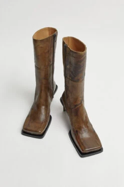 Miista Amparo Brown Ankle Boots -Shoes Promotion Shop Miista amparo brown ankle boots 04