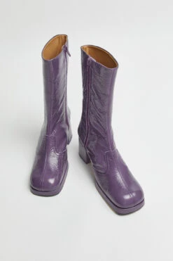 Miista Cass Purple Boots -Shoes Promotion Shop Miista cass purple boots 04