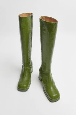 Miista Donna Green Tall Boots -Shoes Promotion Shop Miista donna green tall boots 04