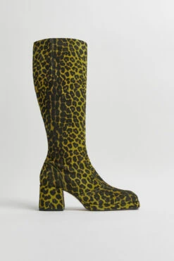 Miista Donna Yellow Tall Boots -Shoes Promotion Shop Miista donna yellow tall boots 01
