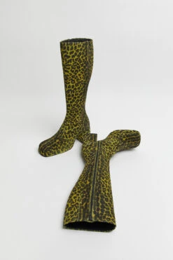 Miista Donna Yellow Tall Boots -Shoes Promotion Shop Miista donna yellow tall boots 02