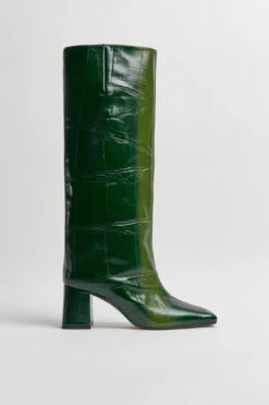 Miista Finola Green Tall Boots -Shoes Promotion Shop Miista finola green tall boots 01