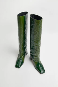 Miista Finola Green Tall Boots -Shoes Promotion Shop Miista finola green tall boots 04