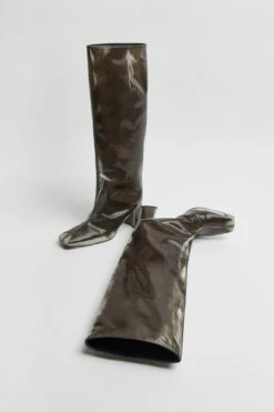 Miista Finola Grey Boots -Shoes Promotion Shop Miista finola grey tall boots 02