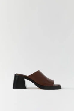 Miista Kristen Brown Sandals -Shoes Promotion Shop Miista kristen brown mule sandals 01