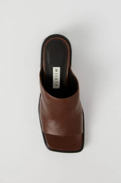 Miista Kristen Brown Sandals -Shoes Promotion Shop Miista kristen brown mule sandals 04