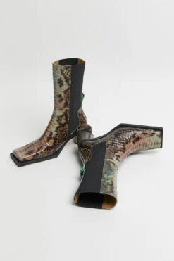 Miista Minnie Orange Boots -Shoes Promotion Shop Miista minnie orange boots 02