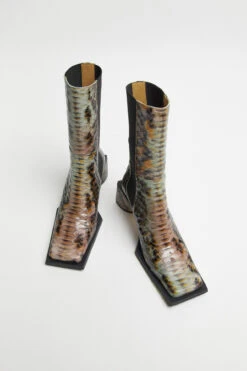 Miista Minnie Orange Boots -Shoes Promotion Shop Miista minnie orange boots 04