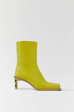 Miista Brenda Yellow Ankle Boots -Shoes Promotion Shop Miista brenda yellow ankle boots 01