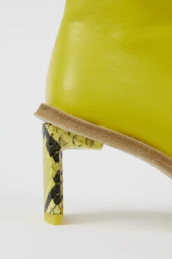 Miista Brenda Yellow Ankle Boots -Shoes Promotion Shop Miista brenda yellow ankle boots 03