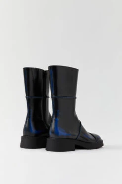 Miista Dahlia Blue Boots -Shoes Promotion Shop e8 dahlia black blue ankle boots 02