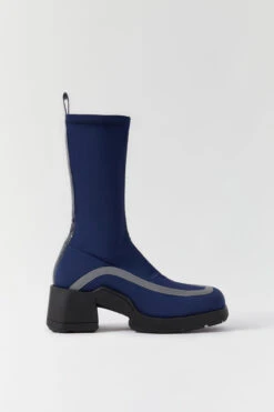 Miista Shawna Navy Boots -Shoes Promotion Shop e8 shawna navy reflective boots 01