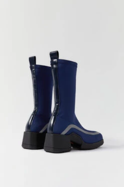 Miista Shawna Navy Boots -Shoes Promotion Shop e8 shawna navy reflective boots 02