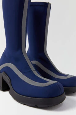 Miista Shawna Navy Boots -Shoes Promotion Shop e8 shawna navy reflective boots 03
