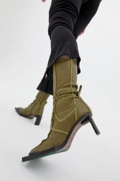 Miista Eimi Green Boots -Shoes Promotion Shop ecom miista eimi khaki boots 03